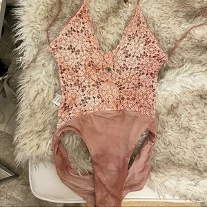 planet blue crochet swim suit small